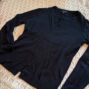 Ann Taylor XS Womens Button Black Cardigan Sweater